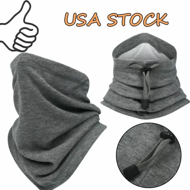 Thermal Polar Fleece Neck Warmer Gaiter Face Mask Snood Hat Scarf Warm US