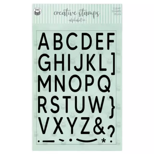 P13 Transparent Stempeln Set Motivstempel Clear Stamps, Alphabet 01