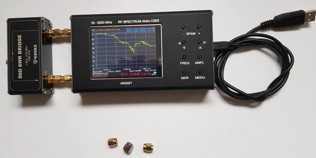 ANALYSEUR DE SPECTRE 6 Ghz max + Pont SWR + kit de calibrage+Antenne ...