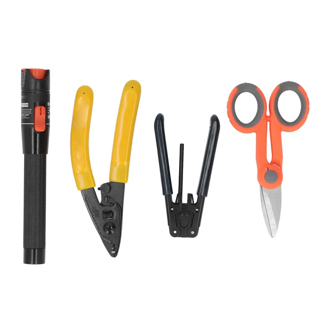 Fiber Optic Tools Kit ‑70 To +10dbm Optical Power Meter Visual Fault Locator Set