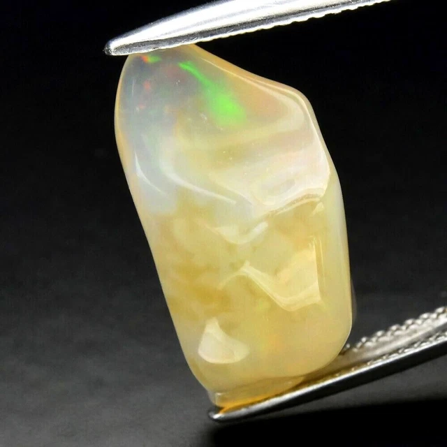 ★★ Opale Blanche Et Multicolore Brute D' Ethiopie : 7,35 Carats  ★★ P308.135T