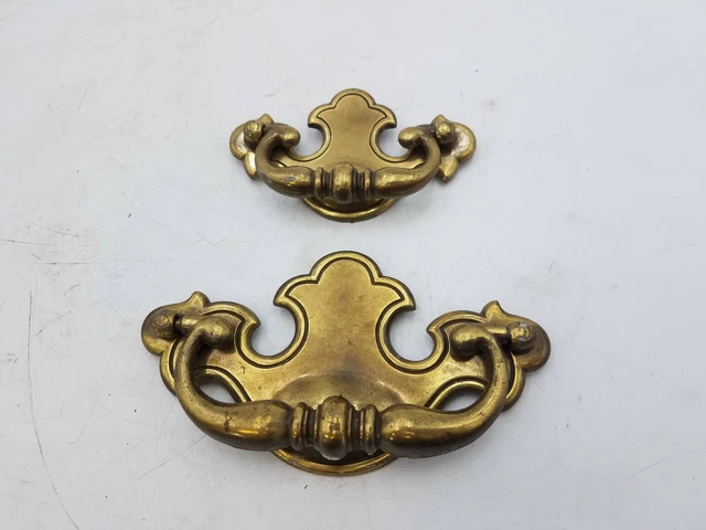 Paire de coordination commode tiroir poignée traction meubles boutons de quincaillerie vintage