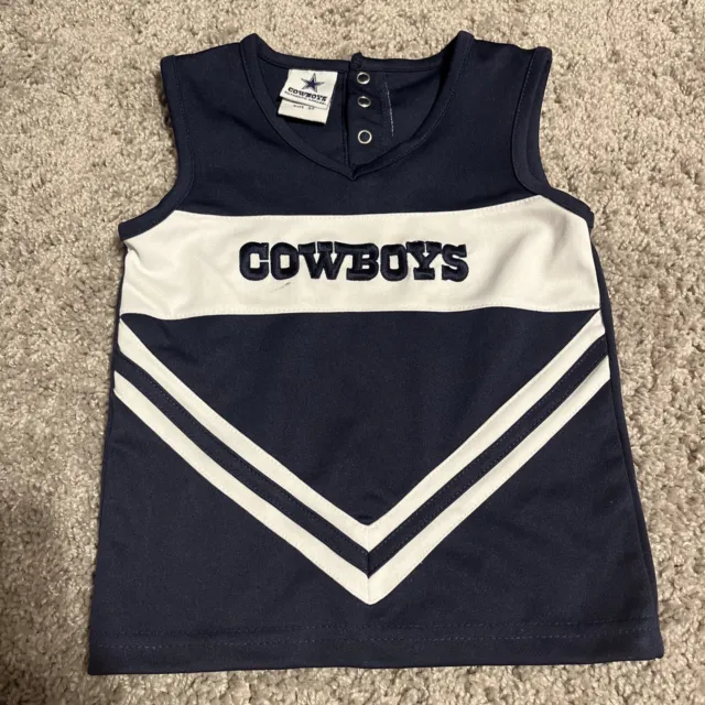 Dallas Cowboys Toddler Cheerleader Outfit Baby Girls Size 3T NFL Football