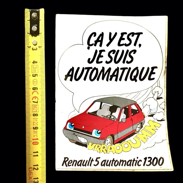 Renault années 90- Autocollant lunette arrière stickers twingo sport megane clio