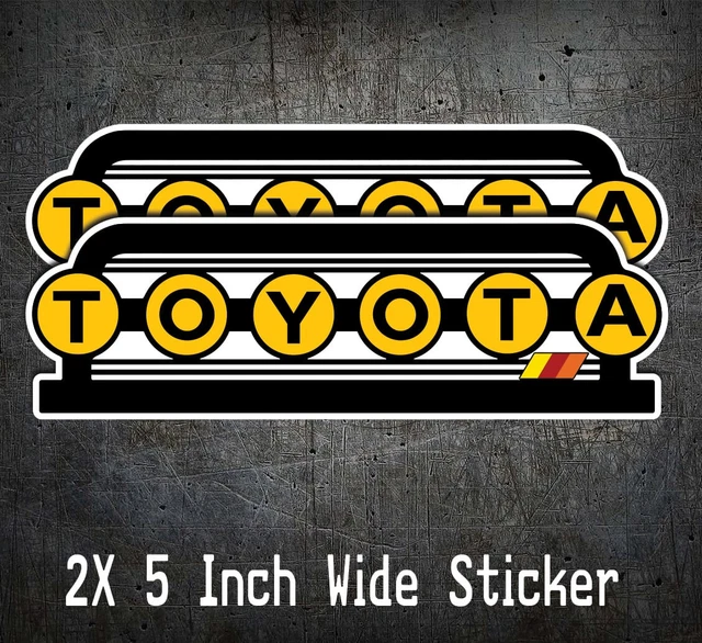 TOYOTA DÉCALCOMANIE GRILLE Lumineuse Ronde 4x4 Compatible Avec 4 Coureurs TRD Tundra Fj Cruiser