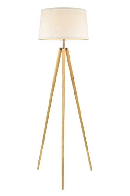 Kira Home Grace 60.5" Mid Century Modern Tripod LED Floor Lamp + Energy Efficien