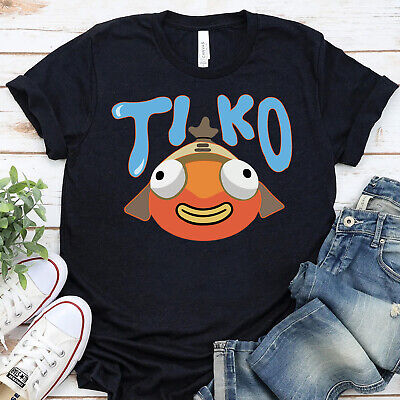 TIKO PESCI Kids T Shirt youtuber Merch Gamer PESCIOLINO Ragazzi Ragazze Novità Tee Top