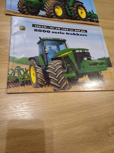 NL(néerlandais)-BROCHURE TRACTEUR JOHN DEERE SERIE 8000 TRAKTOR PROSPEKT 4/98