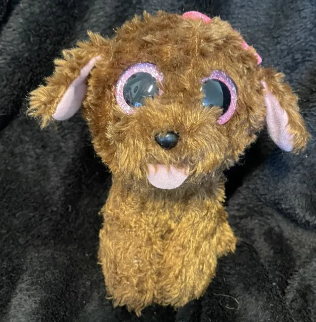 TY Beanie Boo Brown Maddie Puppy Dog Stuffed Animal Plush Collectible