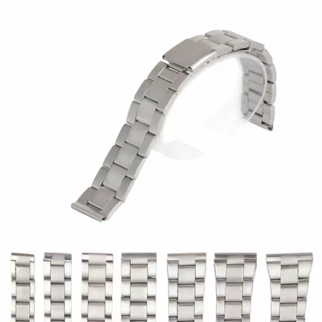 Stainless Steel Watch Strap Band Wrist Bracelet 12-24mm