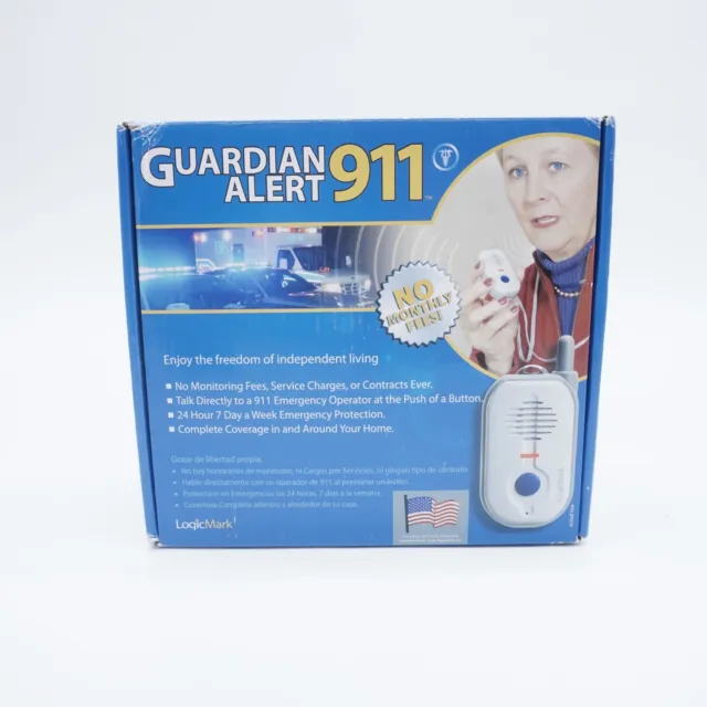 Sistema de alerta de emergencia en el hogar LogicMark GUARDIAN ALERT 911 - sin cuotas mensuales