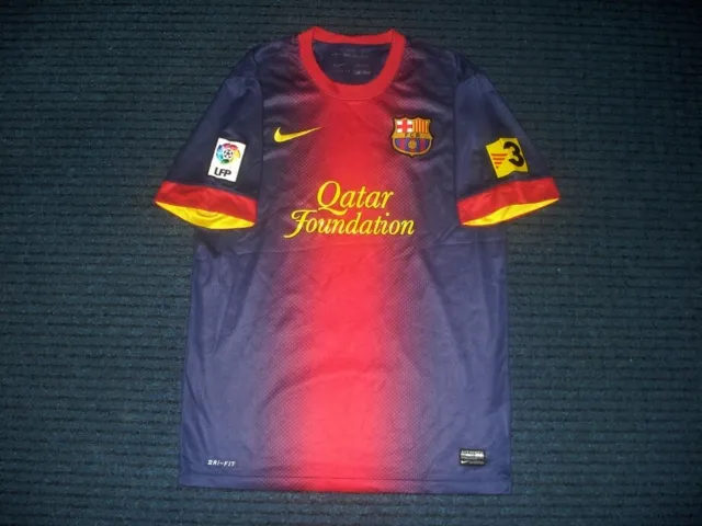 Vintage Nike FC BARCELONA 2012-2013 Home Shirt Jersey Maillot Spain SIZE: S