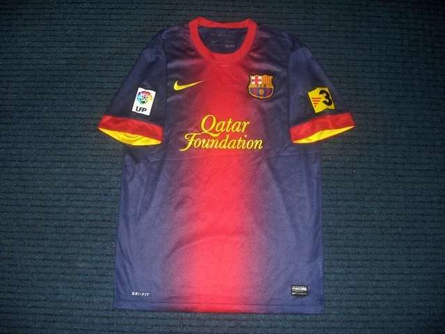 Vintage Nike FC BARCELONA 2012-2013 Home Shirt Jersey Maillot Spain SIZE: S