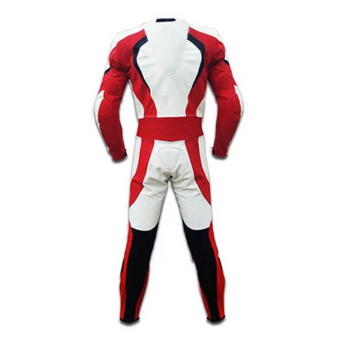 Mens A Grade Leather Motorcycle 1PC Suit Motorbike Rider Racing Armour Sports AB