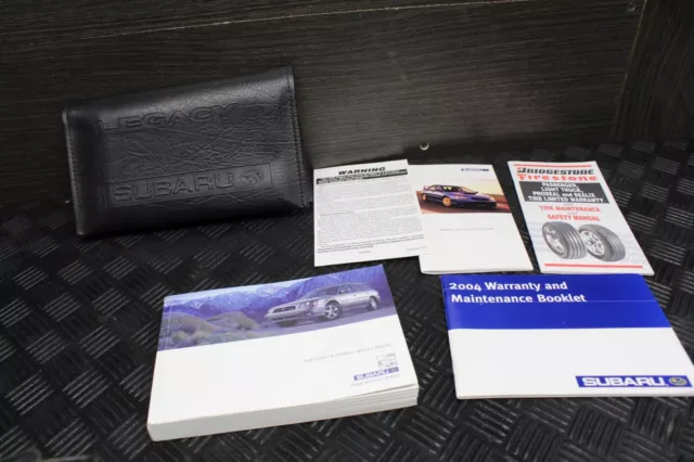 2004 Subaru Legacy Outback Owners Manual With Oem Case