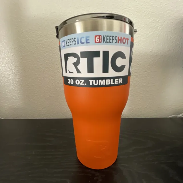 RTIC  30oz Stainless Steel Tumbler 2020 Model with 2020 Splash Proof Lid