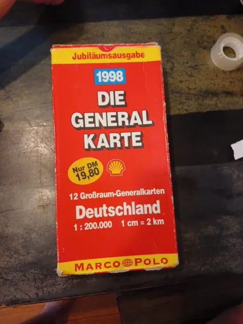 W914/1998 Die Generalkarte Deutschland JUBILÄUMSAUSGABE 12 Karten MARCO POLO