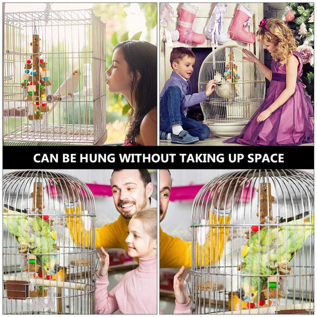 1Pc Sittich Hängen Behandelt Haustier Vogel Spielzeug Vogel Biss Spielzeug 3
