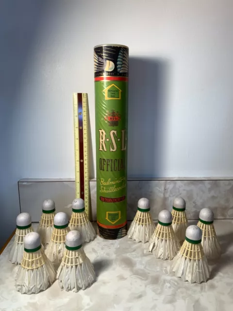 Vintage RSL Official Tournament Badminton Shuttlecocks Can Altoona, PA USA