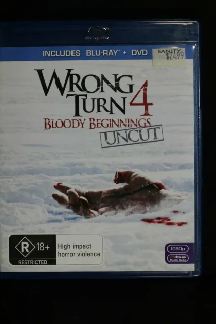 Wrong Turn 4 - Bloody Beginnings Uncut - 2 Disc R B - Pre Owned -(D457)