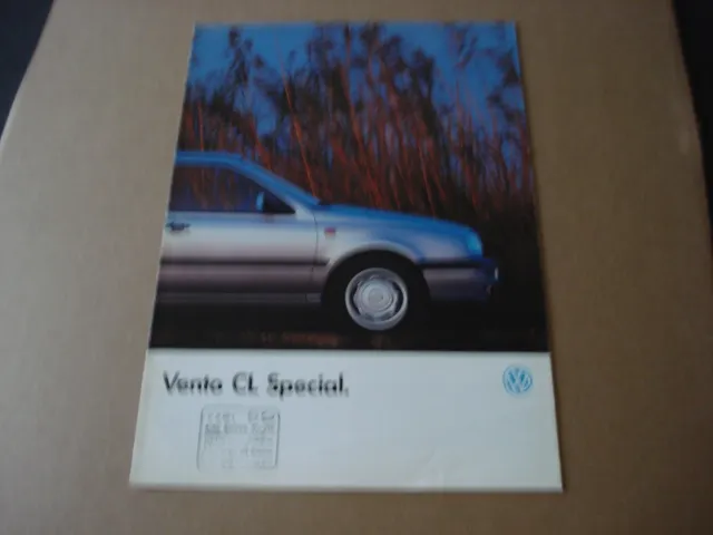 catalogue/brochure   volkswagen  vento CL speciale    - 5/1993