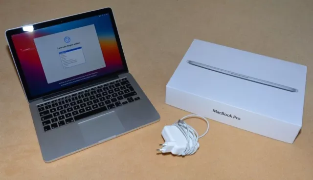 Apple MacBook Pro 13,3, A1502, fine 2013, Intel i5 2,6 GHz, RAM 16 GB, SSD 512 GB