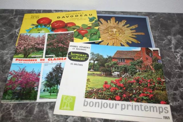 lot de 5 revues anciennes, horticulture, années 68-69