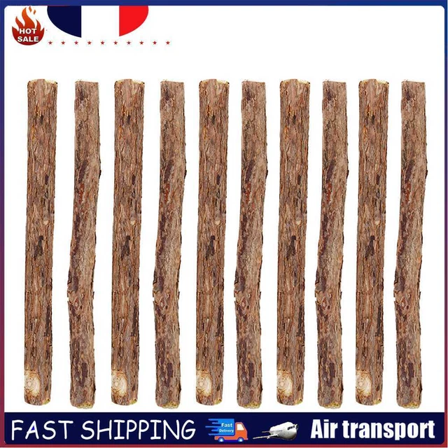 10pcs Natural Silvervine Sticks Cats Catnip Teeth Molar Chew Wood Polygonum