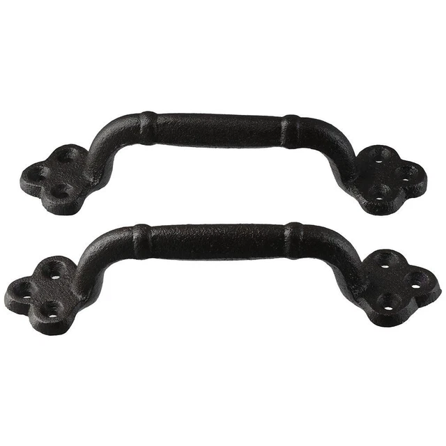 Cast Iron Barn Door Handle 9" Closet Drawer Pull Heavy Duty Door Pulls  Garage