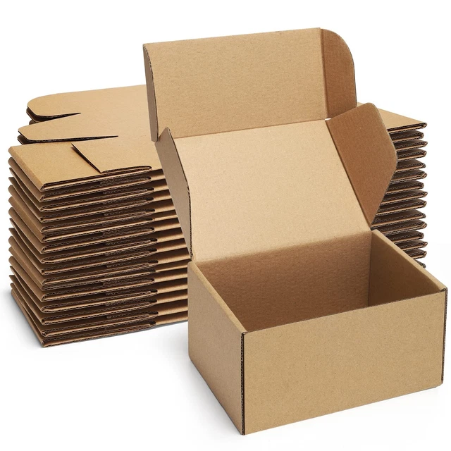 Shipping Boxes 6x4x3 inches Small Mailing Boxes 25 Pack Cardboard
