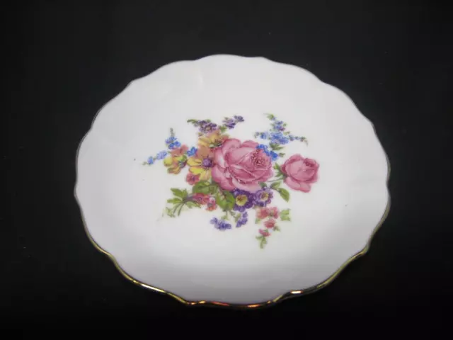 Vintage Maria Theresa Bavaria Germany Fine China Floral Design Dish / Saucer