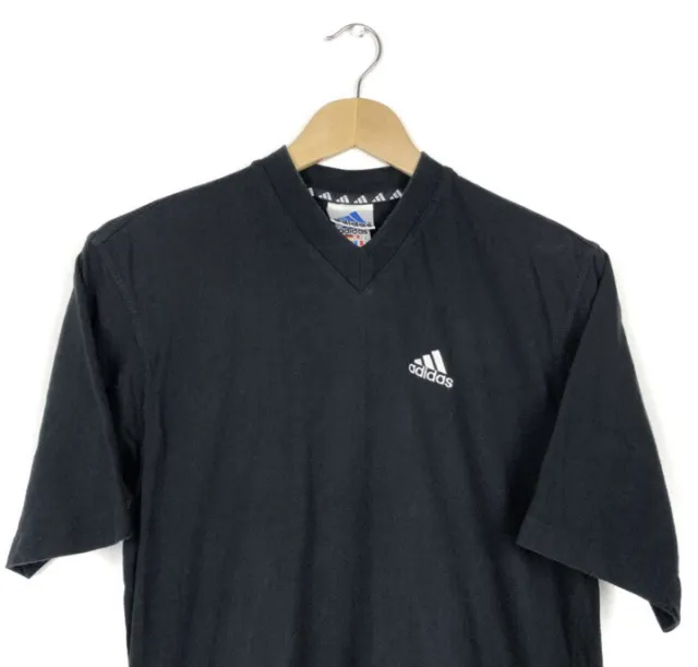 Adidas 90s Vneck T-shirt - Size Mens S