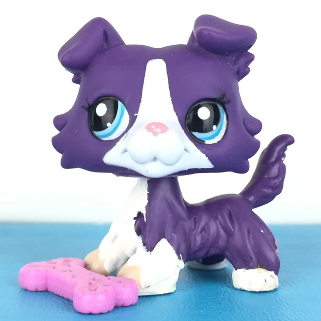 Littlest Pet Shop #1676 - Chien Colley Authentique - LPS Hasbro - Figurine Collection