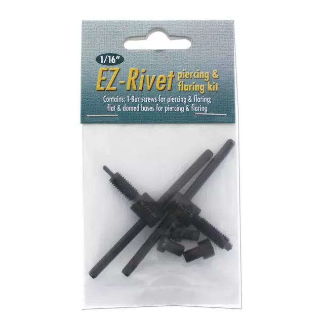 EZ-Rivet Rivet Punch & Flair 1/16 Accessory Kit Metal Jewellery Hole Punch Tool