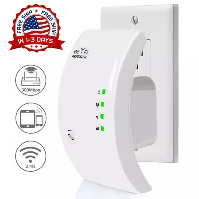 Répéteur de signal sans fil WIFI amplificateur de routeur 300 Mbps fonction NEUF