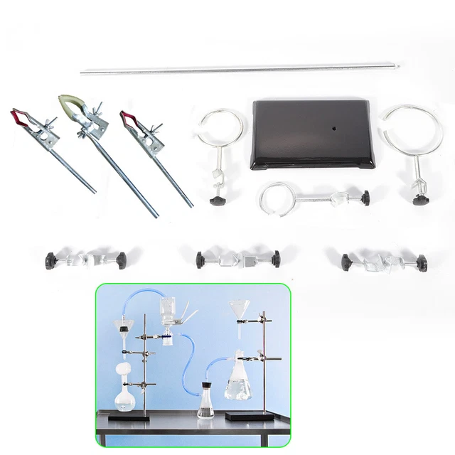 Laboratory Support Iron Stand Lab Flask Condenser Clamp Retort Ring iron New