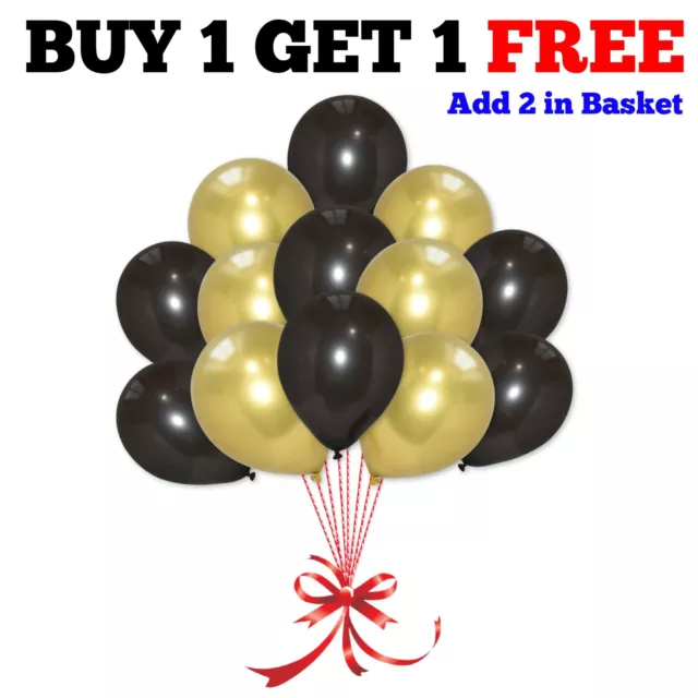 CHROME BALLOONS 12" METALLIC LATEX PEARL Helium BALLOON Birthday Party DECOR UK