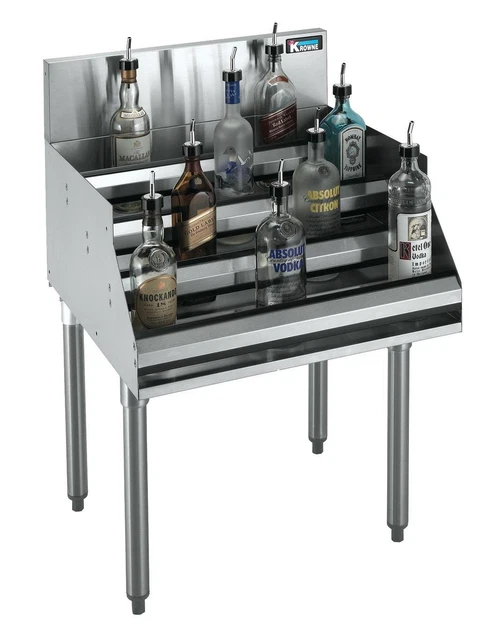 Krowne Metal KR19-18-7 Royal 1800 Series 18"W Underbar Ice Bin/Cocktail Unit