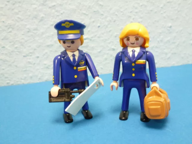 Pilot Piloten Stewardess zu Flugzeug Flughafen Playmobil 043