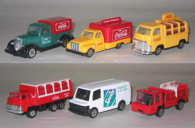 Coca-Cola serie 6 camion storici, distribuiti anni 90 dalla Coca-Cola italiana