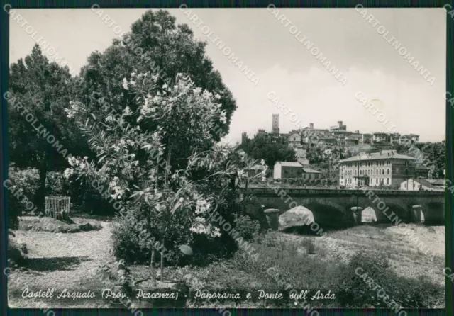 Piacenza Castell'Arquato PIEGHINA Foto FG cartolina ZK4292