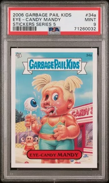 PSA 9 2006 Topps Garbage Pail Kids All New Series 5 ANS 5 EYE-CANDY MANDY #34a PSA 9 2006 Topps Garbage Pail Kids All New Series 5 ANS 5 EYE-CANDY MANDY #34a