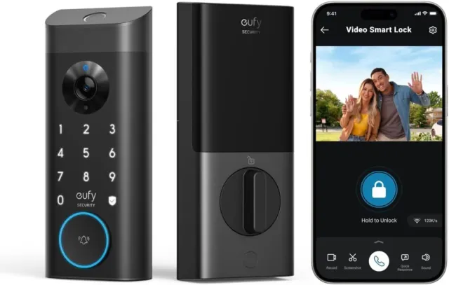 eufy Security Video Smart Lock E330 3-in-1 2K Camera Doorbell Fingerprint Lock