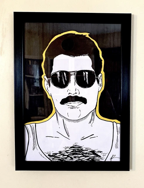 QUEEN - FREDDIE MERCURY SIGNED ORIGINAL A4 PHOTO PRINT MEMORABILIA - Foto 2