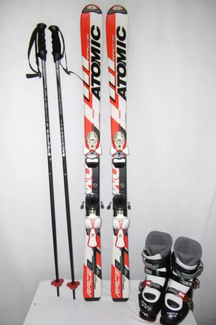 Atomic Ski " Race:8 " Top Junior Allround Carver 130 Cm + Skischuhe Gr:38 Im Set