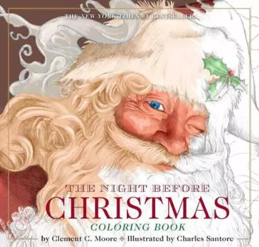 Clement Moore The Night Before Christmas Colorin (Tapa blanda) (Importación USA)