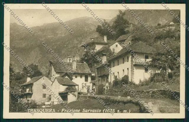 Verbania Trasquera Sarvasio cartolina QQ5528