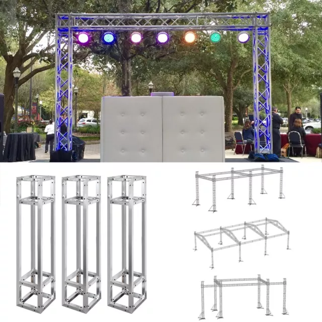 3 x Lightspace Truss Podium Totem 3M DJ Wedding Moving Head Stage Square  Stands