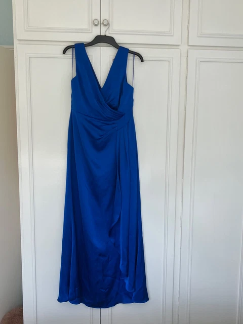 coast royal blue dress High Slit Spaghetti Straps Royal Blue Long Prom Dress PG750 US16 / Royal Blue main image 0