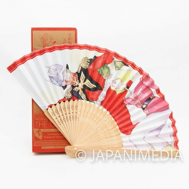 Mobile Suit Gundam The Origin Char Aznable Sayla Mass Folding Fan Japanese Sensu